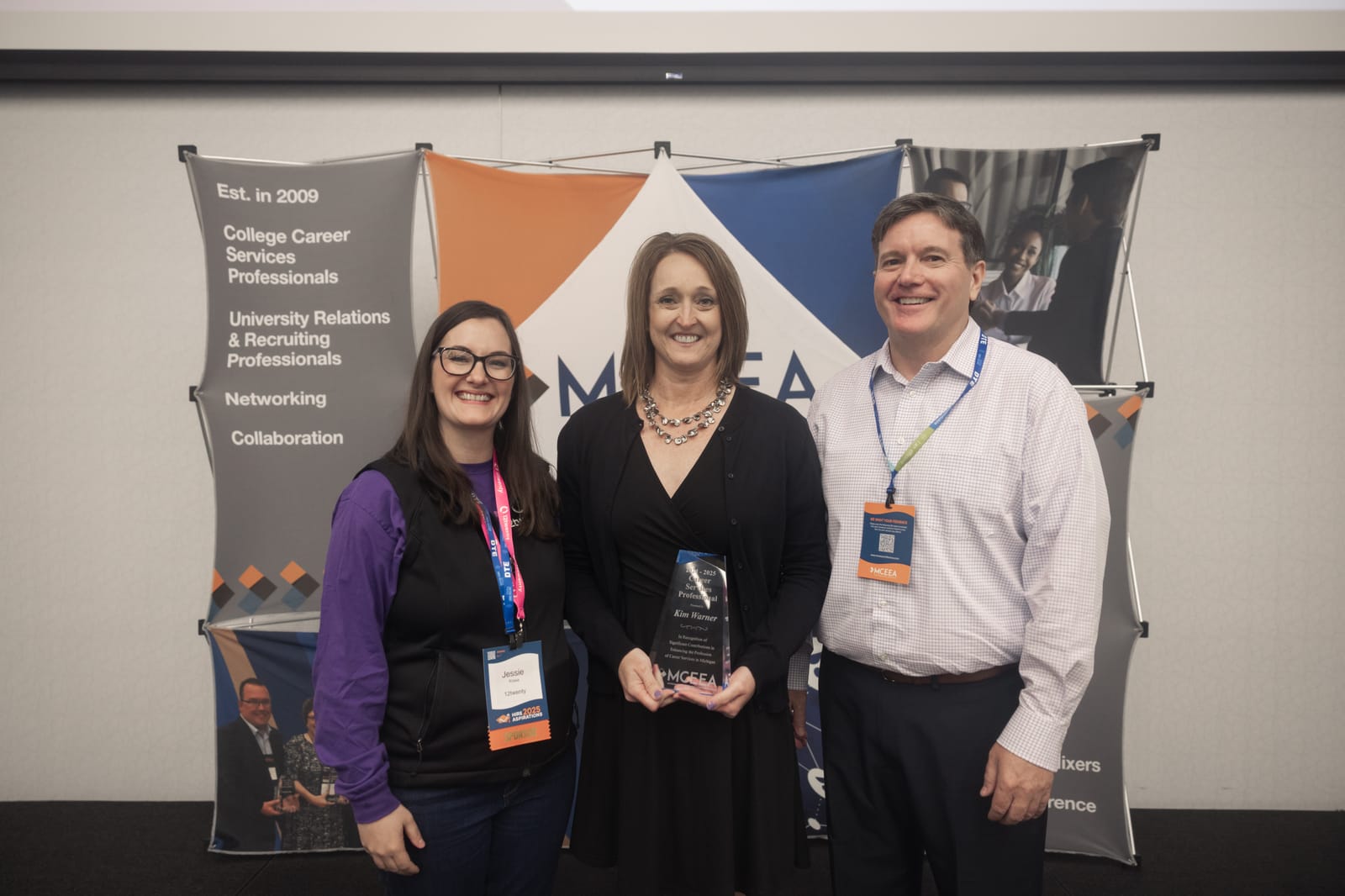 A recognition moment at the MCEEA Annual Conference