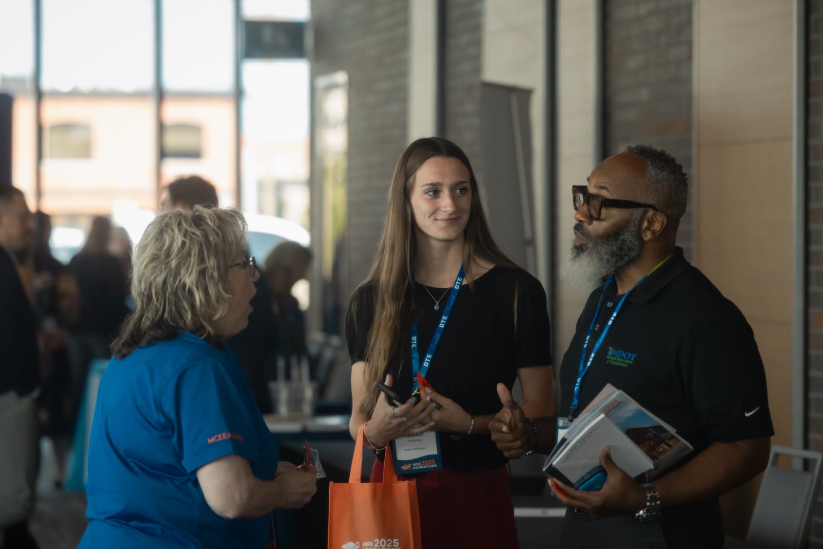Attendees networking at Hire Aspirations 2025